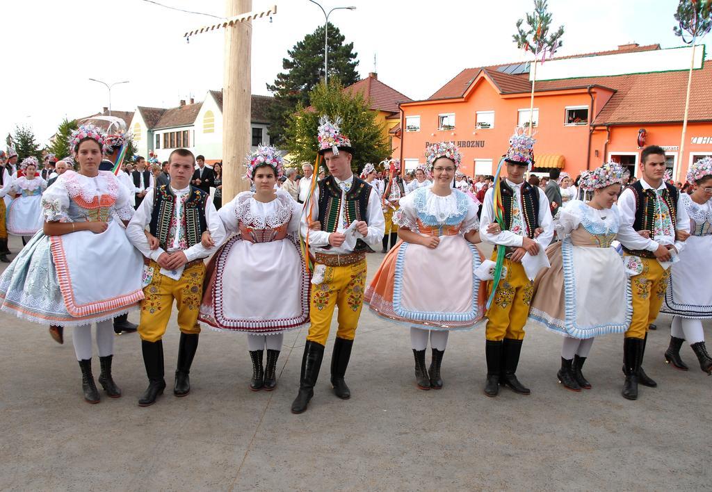 Penzion A Restaurace U Hroznu Velké Bílovice Buitenkant foto